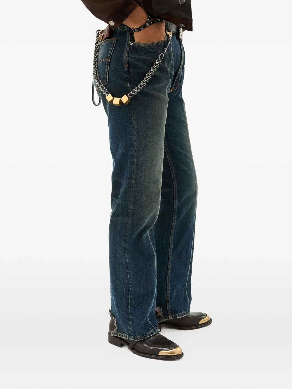 Jean Droit - Bleu shop online: VERSACE