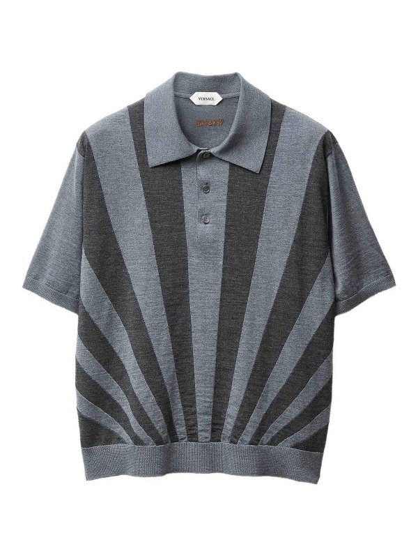 VERSACE: Polos  - Polo - Gris