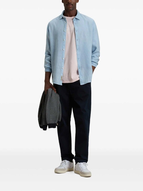 WOOLRICH: camicie online - Camicia di lino