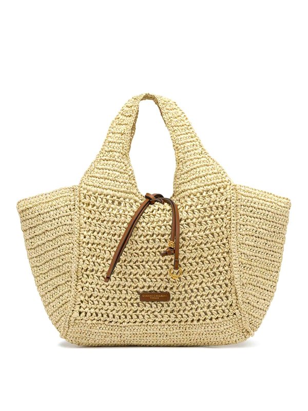 GIANNI CHIARINI: トートバッグ - トートバッグ - ベージュ
