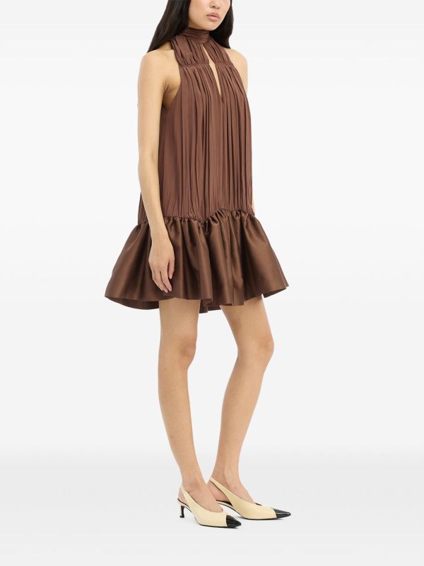 The Best Shops ROTATE Birger Christensen: ショートドレス - ブラウン