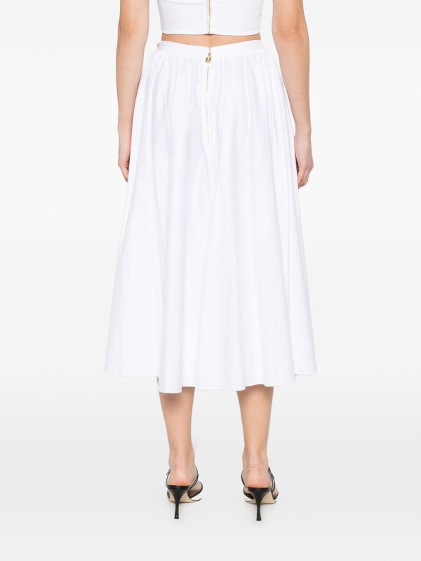 The Best Shops ELISABETTA FRANCHI: Knielange und Midi Röcke - Midirock - Weiß