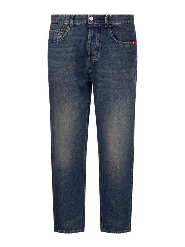 AMISH: straight leg jeans - Jeans With Five Pockets