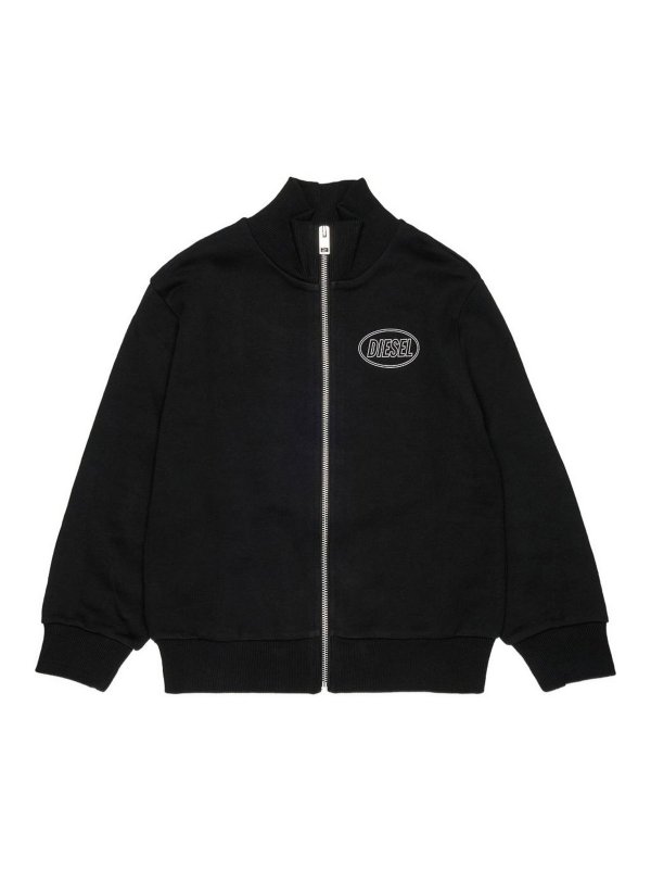 DIESEL: Sudaderas y suéteres - Sudadera - Negro