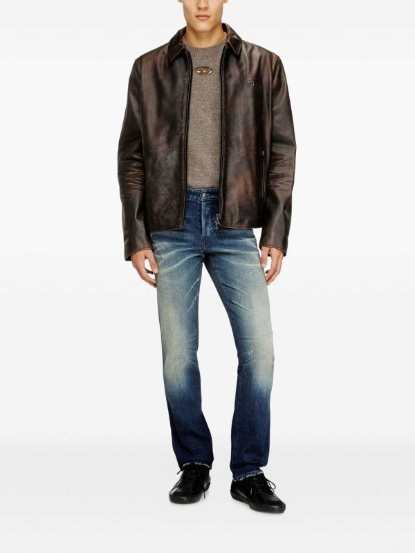 The Best Shops DIESEL: Straight Leg Jeans - Straight Leg Jeans - Blau