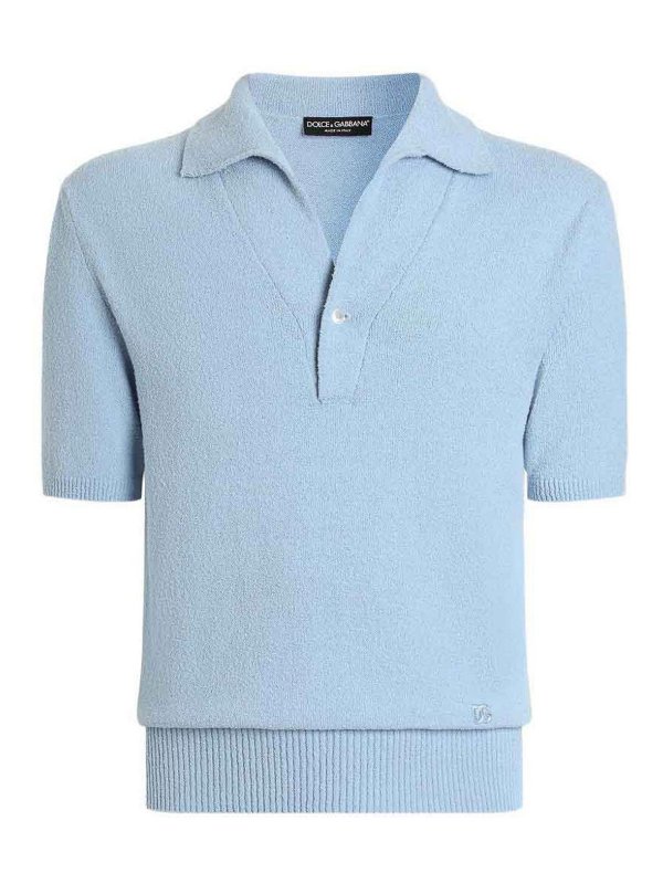 DOLCE & GABBANA: Poloshirts - Poloshirt - Blau