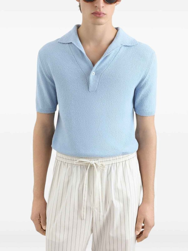 The Best Shops DOLCE & GABBANA: Poloshirts - Poloshirt - Blau