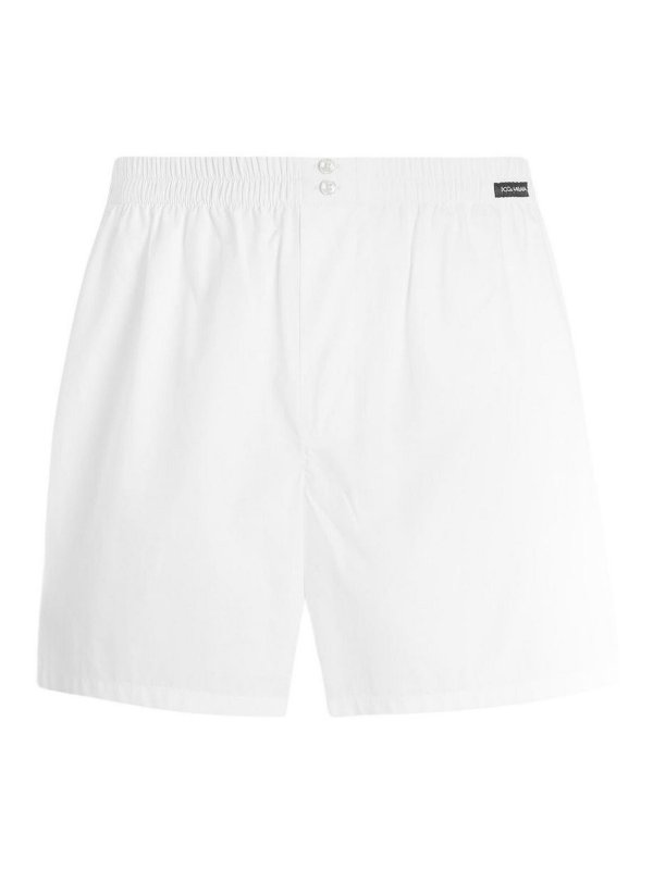 DOLCE & GABBANA: Badeanzüge und Badehosen - Badehose - Weiß