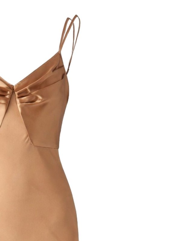 ELISABETTA FRANCHI: Maxikleider online - Maxikleid - Beige