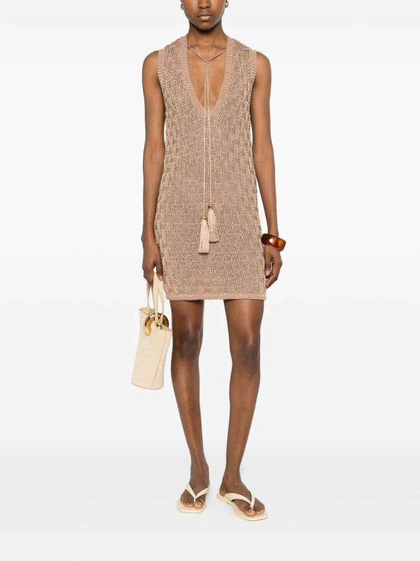 Kurzes Kleid - Braun shop online: ELISABETTA FRANCHI