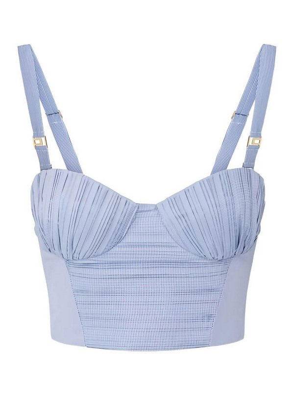 ELISABETTA FRANCHI: Tops und Tank Tops - Top - Blau