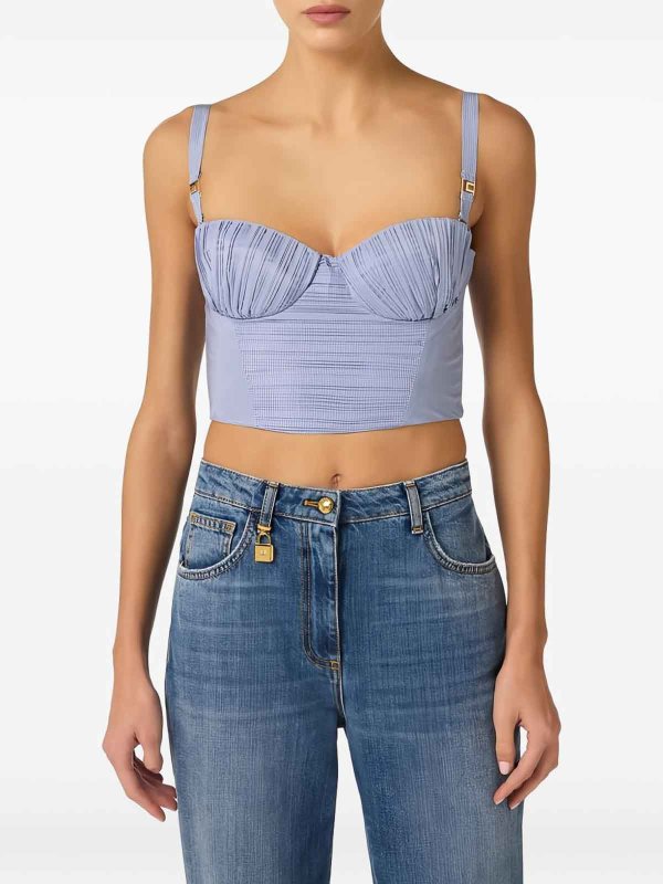 ELISABETTA FRANCHI: Tops und Tank Tops online - Top - Blau