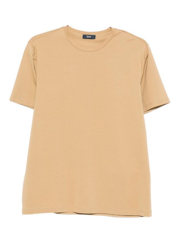 HERNO: T-shirts - T-Shirt - Braun