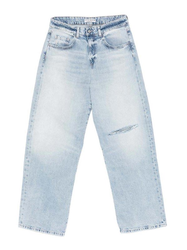 ICON DENIM: ストレートジーンズ - ストレートジーンズ - ブルー