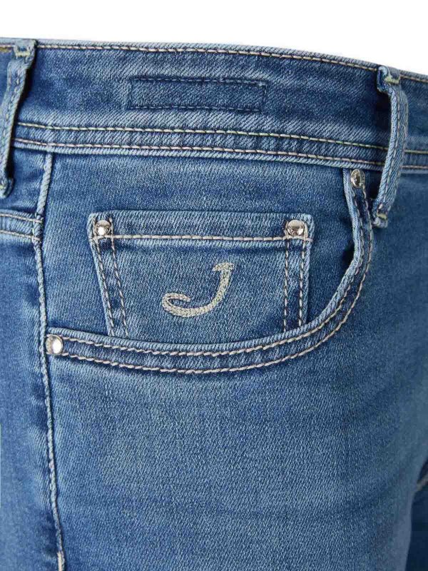 The Best Shops JACOB COHEN: straight leg jeans - Jeans With Logo Application