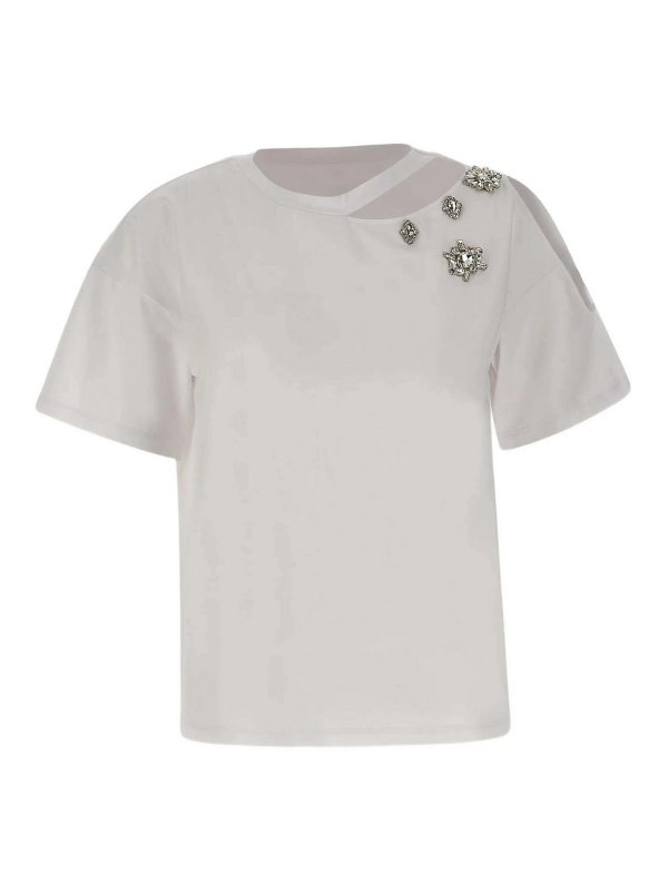 Liu Jo: T-shirts - T-Shirt - Weiß