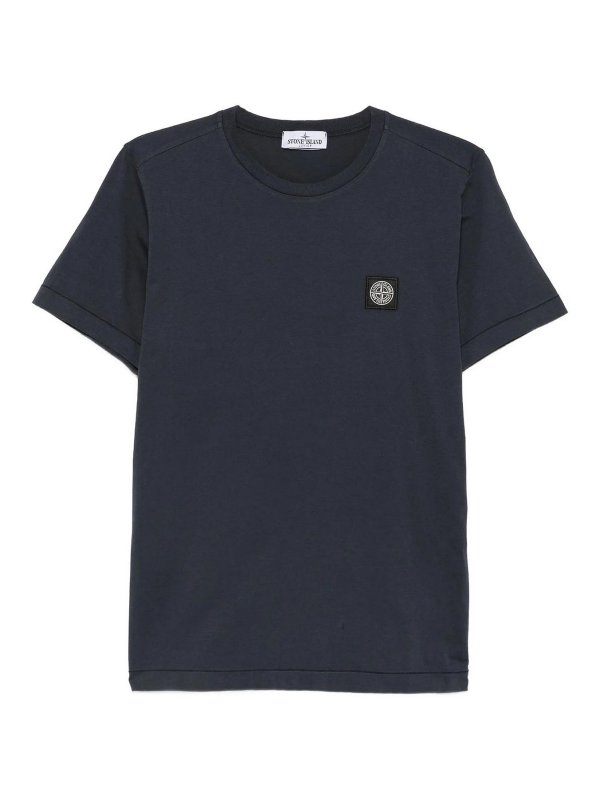 STONE ISLAND: T-shirts - T-Shirt - Blau