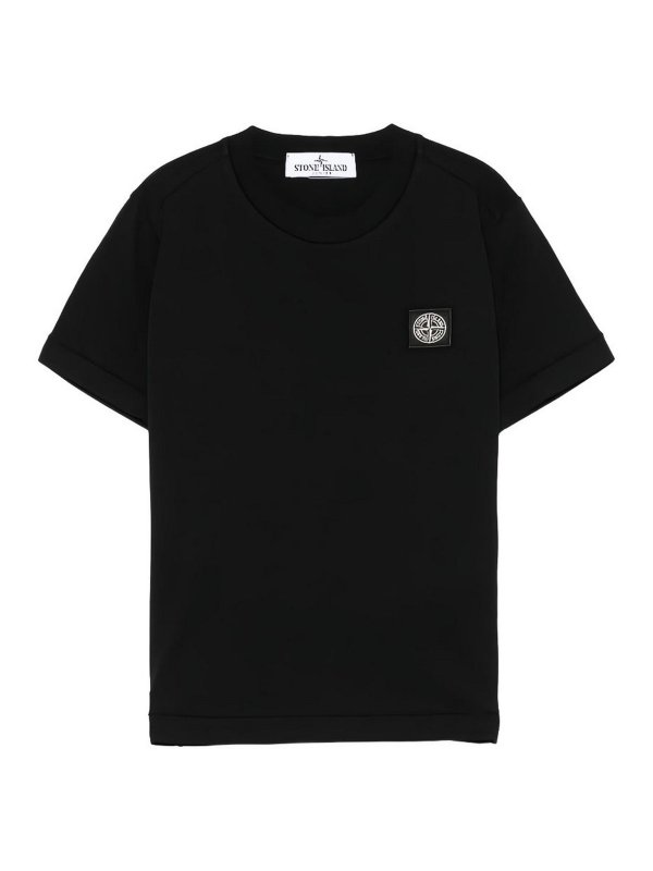 STONE ISLAND: T-shirts - T-Shirt - Schwarz