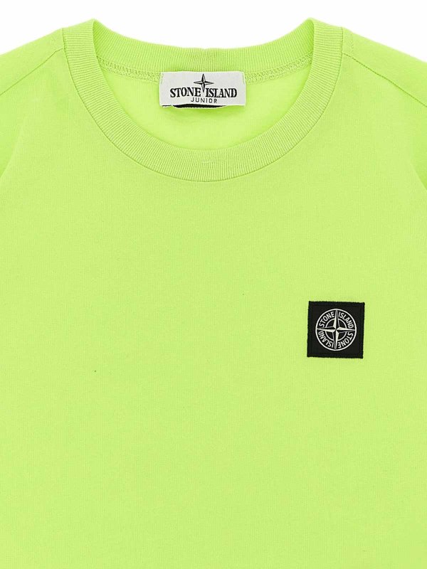 STONE ISLAND: t-shirts online - T-Shirt With Logo Patch