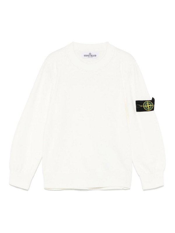 STONE ISLAND: Sudaderas y suéteres - Sudadera - Blanco