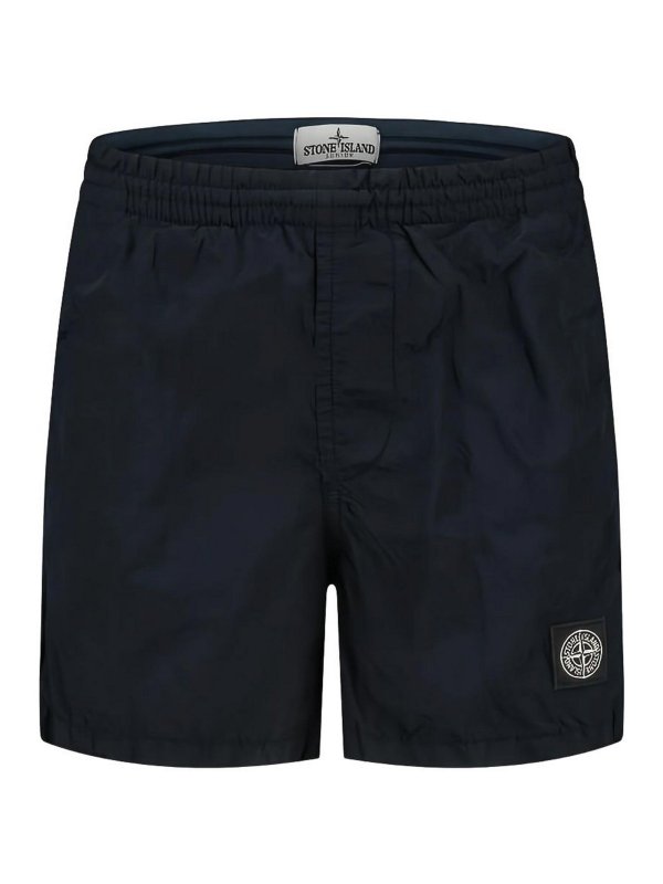 STONE ISLAND: pantaloni shorts - Shorts Con Logo