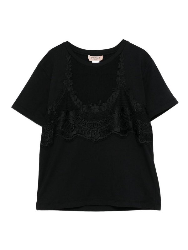 TWINSET: Tops und Tank Tops - Top - Schwarz