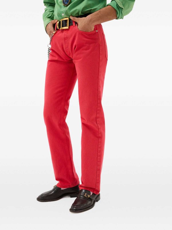 VERSACE: straight leg jeans online - Jeans Dritti