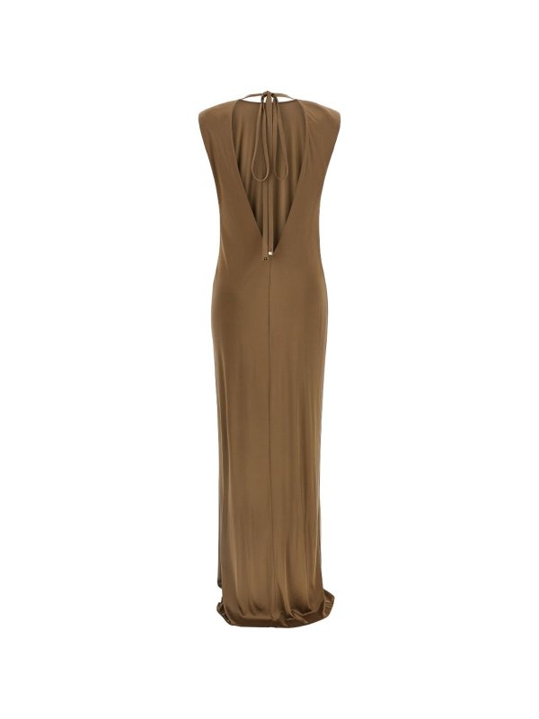 ELISABETTA FRANCHI: Knielange Kleider online - Knielanges Kleid - Braun