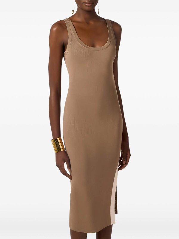 The Best Shops ELISABETTA FRANCHI: ニーレングスドレス - 膝丈ドレス - ブラウン