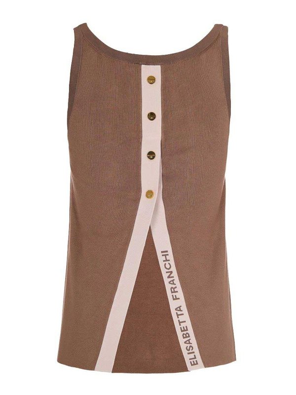 ELISABETTA FRANCHI: トップス＆タンクトップ online - トップ/タンクトップ - ブラウン