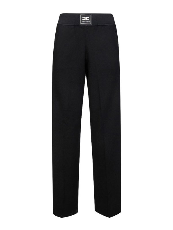 ELISABETTA FRANCHI: Casual Hosen - Casual Hose - Schwarz