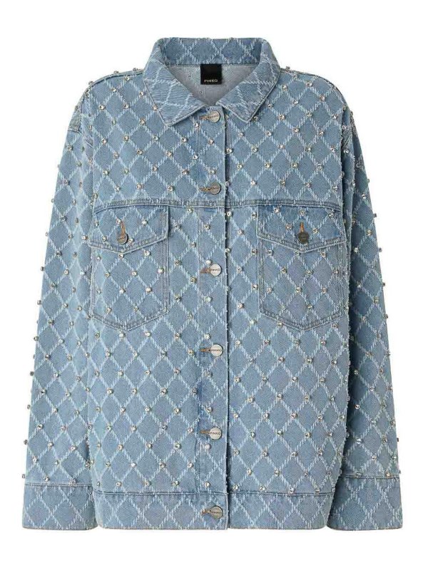 Pinko: Jeansjacken - Jeansjacke - Blau