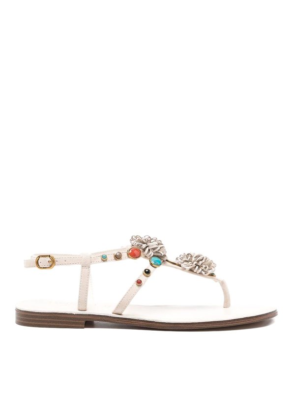 TWINSET: Sandalen - Sandalen - Weiß
