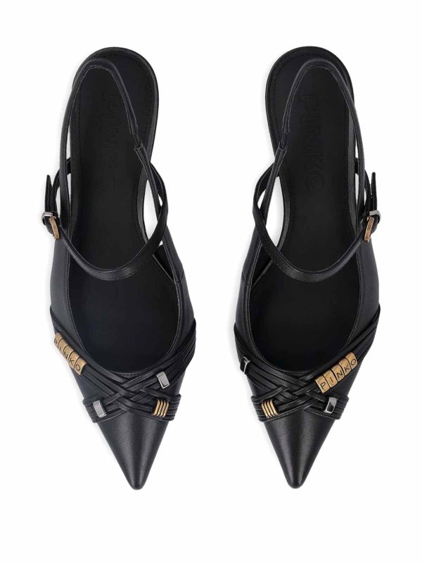 Pumps with back strap shop online: Pinko
