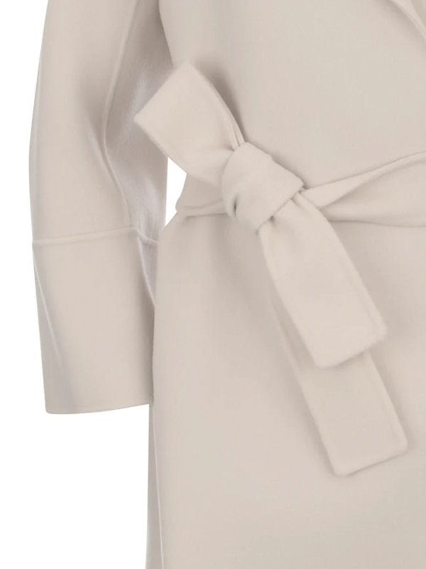 膝丈コート - ベージュ shop online: S MAX MARA