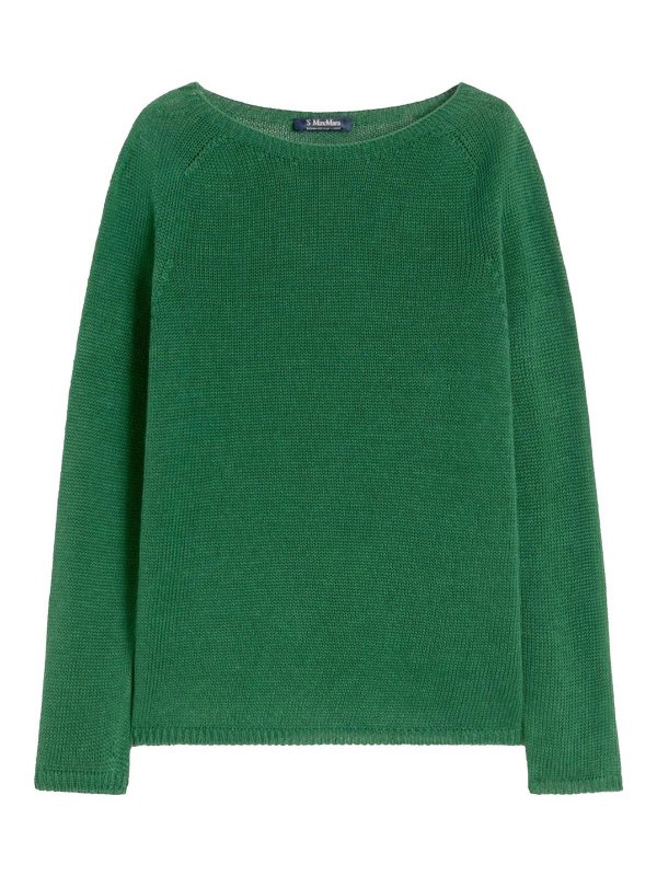 S MAX MARA: クルーネック - クルーネック - 白