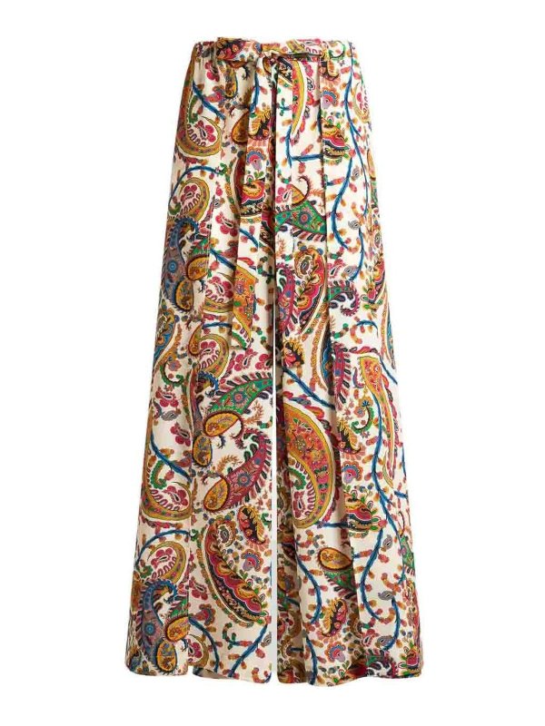 ETRO: Pantalons casual - Pantalons Décontractés - Blanc