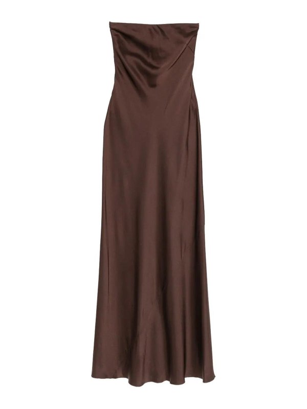 FORTE FORTE: knee length dresses - Abito Chocolat