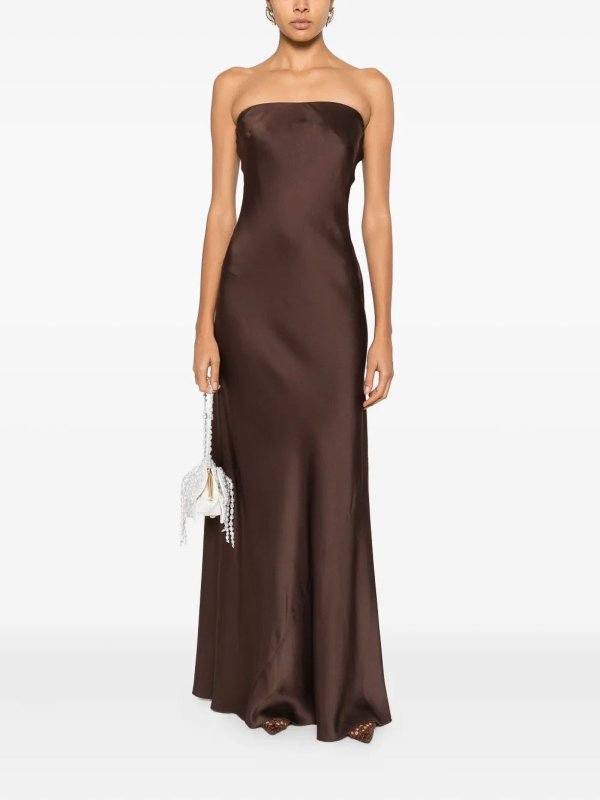 FORTE FORTE: knee length dresses online - Abito Chocolat