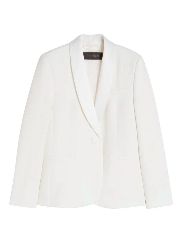 Max Mara: Blazer - Blazer - Weiß