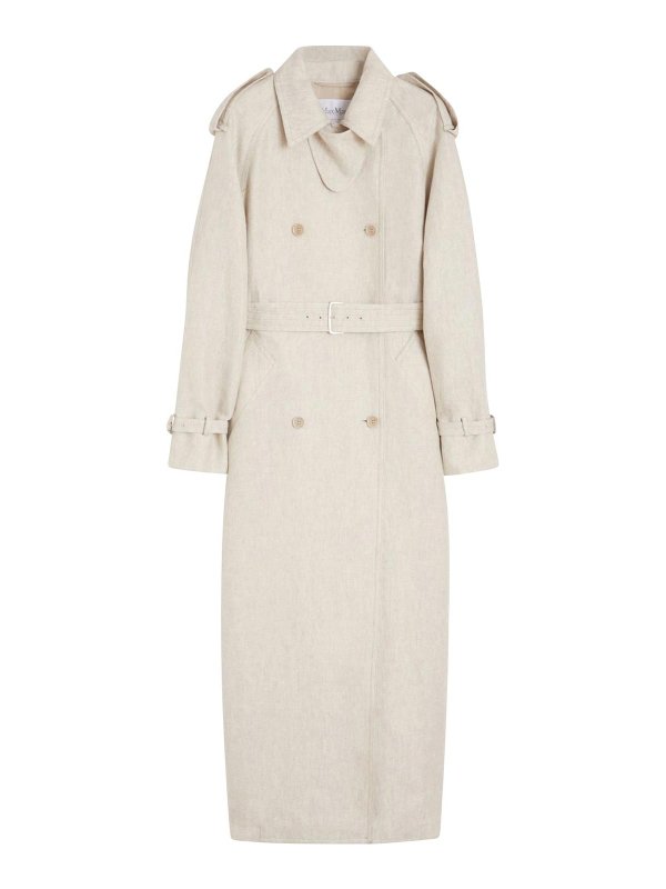 Max Mara: Trenchcoats - Trenchcoat - Beige