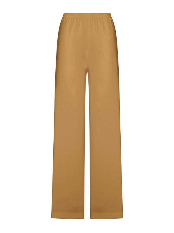 Max Mara: カジュアルトラウザー - カジュアルパンツ - ダークベージュ