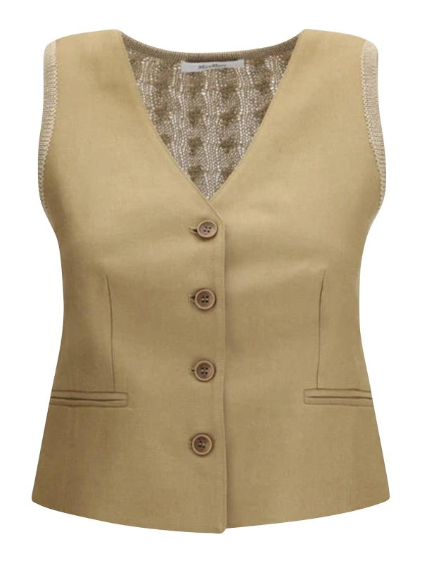 Max Mara: waistcoats & gilets - Desert Caliber Vest