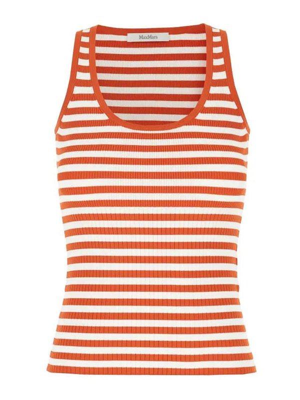 Max Mara: トップス＆タンクトップ - トップ/タンクトップ - オレンジ