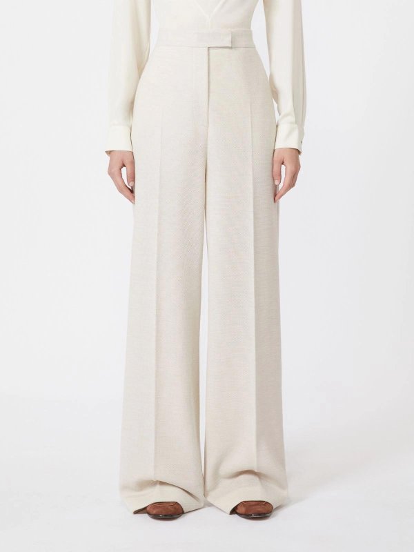 The Best Shops Max Mara: Pantalones casual - Pantalón Casual - Blanco