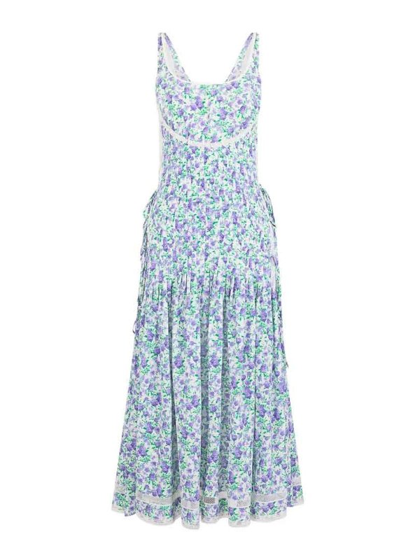 RABANNE: Knielange Kleider - Knielanges Kleid - Grün