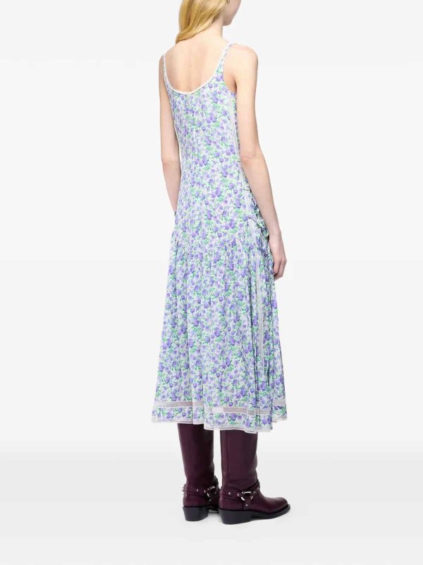 Knielanges Kleid - Grün shop online: RABANNE