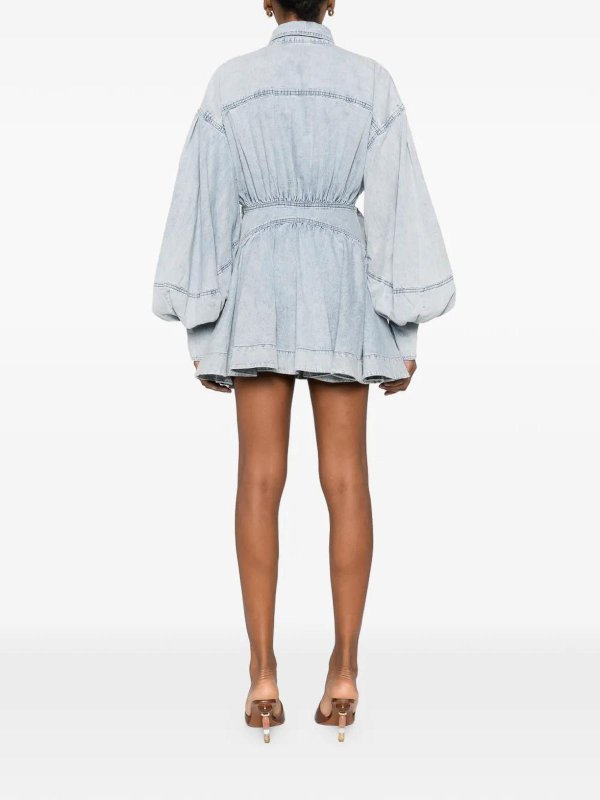 The Best Shops ZIMMERMANN: ニーレングスドレス - 膝丈ドレス - ライトブルー