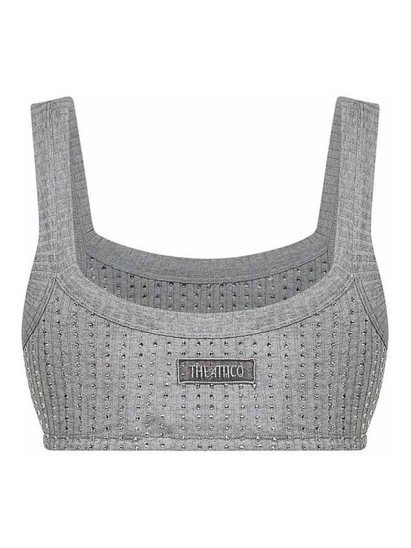 The Attico: Tops y camisetas sin mangas online - Top - Gris