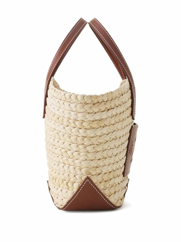 LANVIN: shopper online - Borsa Tote Ecru Cognac